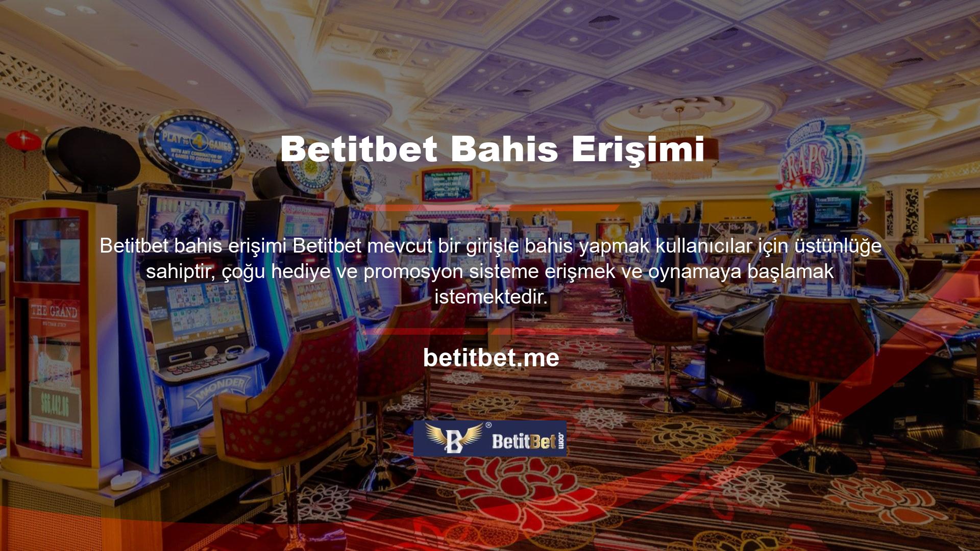 Betitbet lisanslı bir şirkete sahip profesyonel bir bahis sitesidir